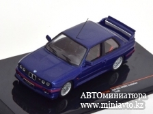 Автоминиатюра модели - BMW M3 E30 Sport Evolution 1990 darkblue-metallic Ixo