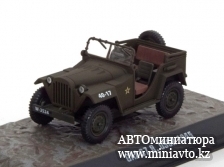 Автоминиатюра модели - GAZ 67B USSR 1945 olive green Altaya Military 