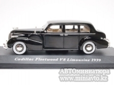 Автоминиатюра модели - Cadillac Fleetwood V8 Limousine 1939 чёрный Altaya