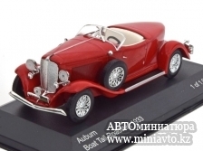 Автоминиатюра модели - Auburn Boat Tail Roadster 1933 red White Box 
