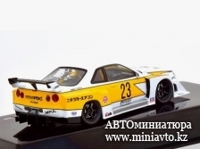 Автоминиатюра модели - Nissan LB-ER34 Super Silhouette Skyline No.23 2020 white/yellow Ixo
