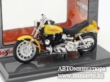 Автоминиатюра модели - Harley-Davidson FXS Low Rider  1977 желтый Maisto1:18