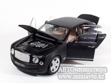 Автоминиатюра модели - Bentley Mulsanne Black матовый 1:18 Rastar