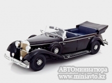 Автоминиатюра модели - Mercedes 770 (W150) Convertible 1938 black 1:18 MCG