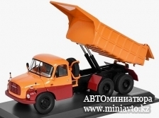 Автоминиатюра модели - Tatra T148 tipper truck orange/darkred Schuco