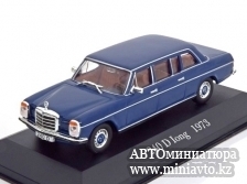 Автоминиатюра модели - Mercedes 240 D long version 1973 blue Altaya