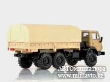 Автоминиатюра модели - Камаз-4310 с тентом (песочный) Элекон