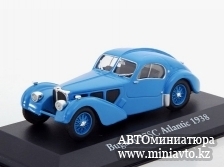 Автоминиатюра модели - Bugatti 57 SC atlantic 1938 blue Atlas