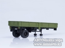 Автоминиатюра модели - Полуприцеп ОдАЗ-885, зеленый Автоистория 