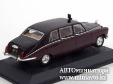 Автоминиатюра модели - Daimler DS420 Saloon Queen Mum Elisabeth Bowes-Lyon 1970 darkred/black Norev/Atlas