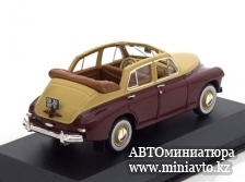 Автоминиатюра модели - GAZ M20 Pobieda 1950 darkred/creme White Box 