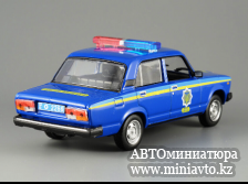 Автоминиатюра модели - ВАЗ 2107 ДПС Украины, Полицейские Машины Мира , т.синий DeAgostini