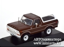 Автоминиатюра модели - Ford Bronco 1978 brownmetallic/white 1:43 Altaya - American Cars