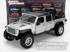 Автоминиатюра модели - Jeep Gladiator  2020  из кинофильма "Форсаж 9" (2021) silver Jada Toys1:24 