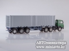 Автоминиатюра модели - МАЗ-6422 с полуприцепом-контейнеровозом МАЗ-938920 Автоистория 