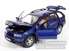 Автоминиатюра модели - BMW X5 E53 Metallic Blue 1999 1:24 Motormax