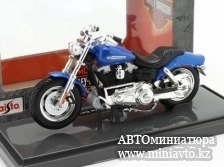 Автоминиатюра модели - Harley-Davidson FXDFSE CVO Fat Bob  2009 синий / черный Maisto 1:18 