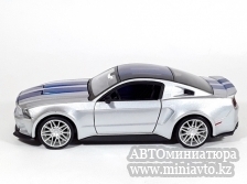 Автоминиатюра модели - Ford Mustang Street Racer 2014 Silver 1:24  Maisto