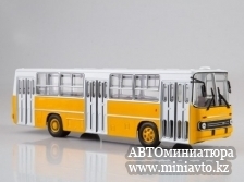 Автоминиатюра модели - Икарус-260 (жёлто-белый) Советский Автобус 