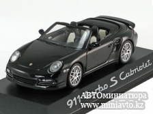 Автоминиатюра модели - Porsche 911 (997II)Turbo S Convertible 2010 black Minichamps