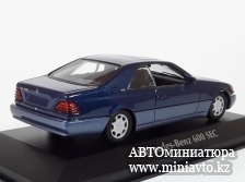 Автоминиатюра модели - Mercedes 600 SEC (C140) 1992 darkblue-metallic Maxichamps