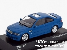 Автоминиатюра модели - BMW M3 E46 Coupe 2001 blue Minichamps