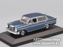 Автоминиатюра модели - MERCEDES 300 SEL (1963), blue metallic Maxichamps