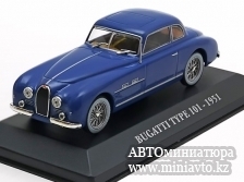 Автоминиатюра модели - Bugatti Type 101 1951 blue Altaya