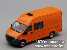 Автоминиатюра модели - ГАЗель Next A32R32 грузопассажирская, оранжевый Наш Автопром 