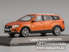 Автоминиатюра модели - LADA Vesta SW Cross оранжевый металлик Lada Image
