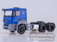 Автоминиатюра модели - КАМАЗ-65206 седельный тягач (синий) ПАО КАМАЗ