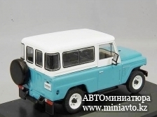 Автоминиатюра модели - Nissan Patrol 300 H-60 1970 Light Blue/White First 43 Models