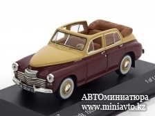 Автоминиатюра модели - GAZ M20 Pobieda 1950 darkred/creme White Box 