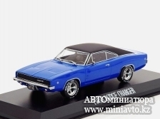 Автоминиатюра модели - Dodge Charger from the movie Christine 1968 blue Greenlight