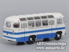 Автоминиатюра модели - ПАЗ 672 бело-синий ClassicBus