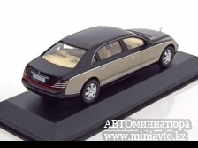 Автоминиатюра модели - Maybach 62 2003 black/pearlsilver Altaya