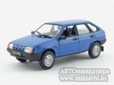 Автоминиатюра модели - Lada Samara VAZ 2109 синяя Европейская серия DeAgostini