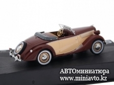 Автоминиатюра модели - Opel Super 6 коричнево-бежевая 1937-1938 Altaya