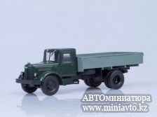 Автоминиатюра модели - ЯАЗ-200 бортовой, зелёный/серый Автоистория