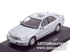 Автоминиатюра модели - Mercedes S500 W220 1998 silver Altaya