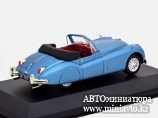 Автоминиатюра модели - Jaguar XK140 1957 lightblue-metallic Atlas
