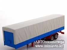 Автоминиатюра модели - Полуприцеп с тентом Grey / Blue / Red IXO