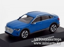 Автоминиатюра модели - Audi e-tron Sportback year 2020 antigua blue  i-Scale