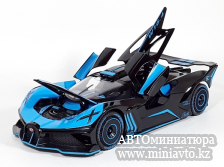 Автоминиатюра модели - Bugatti Bolide W16.4 Blue/Black 1:24 CPM junior series