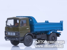 Автоминиатюра модели - МАЗ-5551 самосвал ранний, хаки/синий 1:43 Автоистория