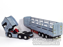 Автоминиатюра модели - Scania S770 6x4 Grey с п/п бортовой 1:50 CPM