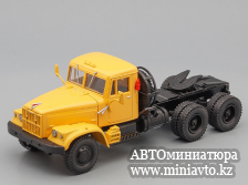 Автоминиатюра модели - КРАЗ 258Б седельный тягач (1969-1977), желтый Наш Автопром