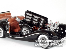 Автоминиатюра модели - Mercedes 500K Roadster black 1:18 CPM junior series