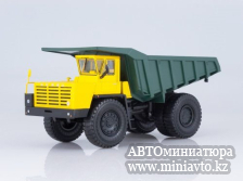 Автоминиатюра модели - БЕЛАЗ-548А жёлто-зелёный 1:43 Наш Автопром