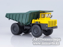 Автоминиатюра модели - БЕЛАЗ-548А жёлто-зелёный 1:43 Наш Автопром